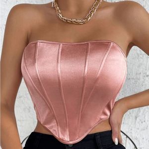 Shiny Crop Top - Pink size M